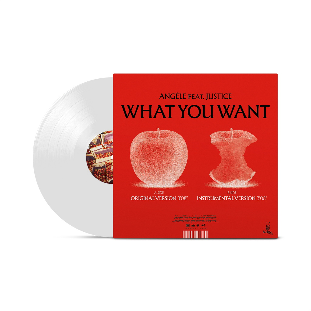 Single “What You Want" Feat. Justice clear 33rpm vinyl